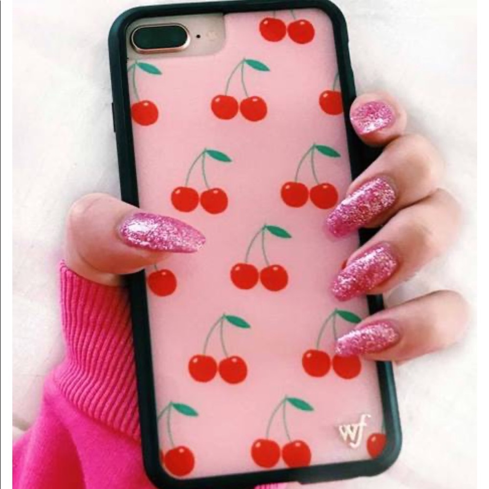 PINK CHERRIES WILDFLOWER CASE